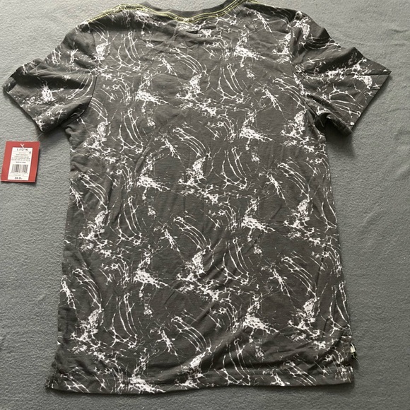 Mossimo Supply Co. Marble Gray Tee with Yellow Pocket - Picture 2 of 4